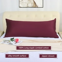 Единствени поволни цени Египетски памук патент со долга перница за тело Бургундија 20 72