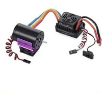 Codllyne HobbyFans 3100kv Brushless Мотор Со Ладилник И 60A Brushless ESC СО BEC Водоотпорен ЗА RC Автомобил Камион, пол слот висок вртежен момент мотор дизајн. Со Посета На Продавницата Кодл?