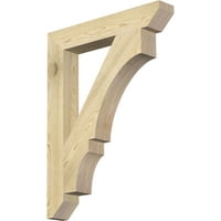 Ekena Millwork 4 W 26 D 34 H Balboa Slat Rough Sawn Bracket, Douglas Fir