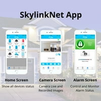 Skylink SK- Аларм камера Делукс поврзан со безжичен систем за автоматизација на безжична безбедност, паметен телефон со iPhone