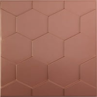 5 8 W 5 8 H Honeycomb Endurawall Декоративен 3Д wallиден панел, Универзален бисер металик шампањски розов