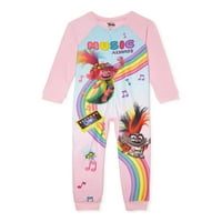 Тролови Девојки Ексклузивна Пижама За Спиење Со Ќебе, Големини 4-12