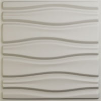 Ekena Millwork 5 8 W 5 8 H Arlington Endurawall Декоративен 3Д wallиден панел, Ultracover Satin Blossom White White