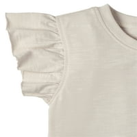 Модерни моменти од маицата Gerber Baby и Toddler Girls со ракави за треперење, 2-пакувања, 12M-5T