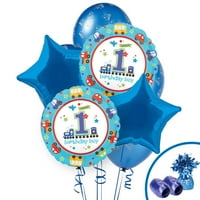 Сите на 1 -ви роденденски балон -букет комплет