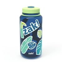 Зак Дизајнс лето изрази си за еднократно пластично шише со вода, сино еј, сет со 2 парчиња