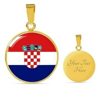 Хрватска Знаме Ѓердан нерѓосувачки Челик или 18к Злато 18-22