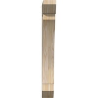 Ekena Millwork 1 2 W 16 D 28 H Thorton Slat Smooth Bracket, Douglas Fir