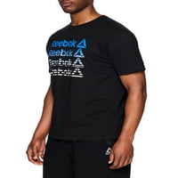 Reebok Mens и Big Mens Active Delta Fade Graphic Tee, до големина 3XL