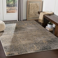 Уметнички ткајачи Атласт Каки Традиционален 8'10 12'10 Област килим