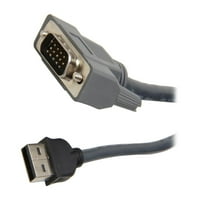 StarTech.com фт. Ултра-Тенок USB VGA 2 - ВО-KVM Кабел SVUSBVGA10
