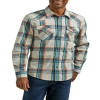 Тенок маж со долги ракави на Вранглер, машка кошула, големини S-5XL