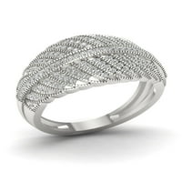 3 8ct TDW Diamond S Sterling Silver Mase Mase