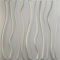 Ekena Millwork 5 8 W 5 8 H acksексон Ендурал Декоративен 3Д wallиден панел, текстура металик сребро
