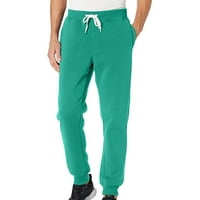 Зелени Машки Обични Цврсти Основни Активни Џогер Половината Спортски Панталони Задебелени Панталони