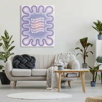 Stuple Industries вибрата виолетова жлеб апстрактна инспиративна галерија за сликање завиткано платно печатено wallид уметност