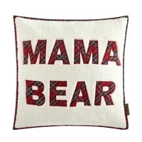 Dearfoams Mama Bear Decorative Pillow, 20 '' 20 '', Sherpa