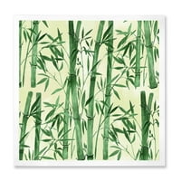 Дизајн Шума на бамбус гранки I 'Тропски врамен уметнички принт