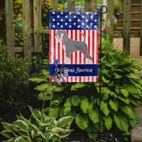 Каролини Богатства ББ8431ГФ Шнауцер Американско Знаме Градина Големина Мала, разнобојна