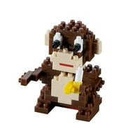 Brixies Brick Model Monkey 3-D модел комплет за градење тули