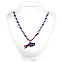Buffalo Bils Classic Mardi Gras Beads ѓердан со медалјон