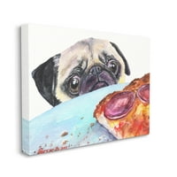 Индустрии гладни пикања и пица хумористично миленичиња кучиња портрет сликарство за сликање платно уметнички принт