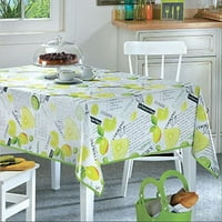 Онтансон со повеќебојни лимонски вар дизајн винил затворен и надворешно неткана поддршка за кујнски пикник за пикник