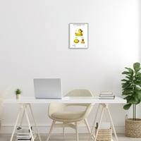 Sumn Industries Toy Guber Duck Duck Yellow Yellow Patent Diagram Diagram Framed Wall Art, 14, дизајн од Карл Хронек