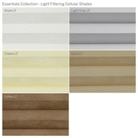 Колекција на Custom Essentials, безжична светлина за филтрирање на светлина, светло сива, должина од 1 4 ширина 48