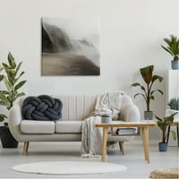Sulpell Industries Serene Mountain Payscape Faggy Abstrict Clouds Canvas Wallидна уметност, 30, дизајн од JJ Design House LLC
