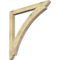 Ekena Millwork 4 W 48 D 48 H Thorton Slat Rough Sawn Bracket, Douglas Fir