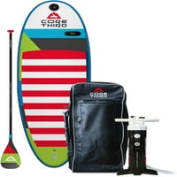 Core Throth Doheny 7'8 Надувување табла за надувување за плажи и езера со комплетен комплет SUP