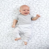 Органско момче со малку starвезди, девојче, уникатни тела за кратки ракави, со големина на новороденче- месеци