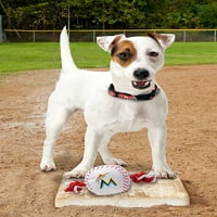 Миленичиња Прва MLB Miami Marlins Најлон бејзбол јаже играчка играчка, лиценцирана од MLB, тешка и трајна играчка