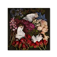 Заштитена марка ликовна уметност „Спиење во цвеќиња на платното од Jamesејмс Хол