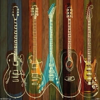 Гитари Ѕид Уметност Ѕид Постер, 14.725 22.375