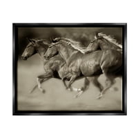 Tuphell Industries Galloping Horse Horder Trotting Divil Animal Photography Фотографија etет Црно лебдечко платно печатено wallид уметност, дизајн од Лиза Деринг