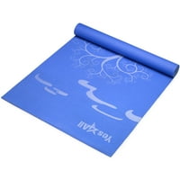 Да4all Премиум ПВЦ печатен дизајн јога мат корени и почетоци сини