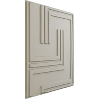 Ekena Millwork 5 8 W 5 8 H геометриски ендурал декоративен 3D wallиден панел, ултраковер сатенски цвет бело