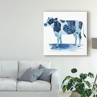 Трговска марка ликовна уметност „животни од кобалт фарма i“ платно уметност од Грејс Поп