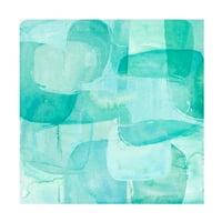 Ени Ворен „рефлексија на морското стакло I“ платно уметност