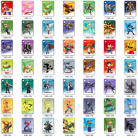 94-Парчиња Ssbu Серија Супер Пресече Брос Amiibo Картички. одговара Префрли Игри Ssb Крајната
