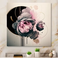 DesignArt Пинк -боцов хипереалистички цвеќиња Јас платно wallидна уметност